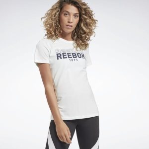 Reebok Graphic Series 1895 Crew T Shirt Damen - Türkis - DE 570-PZX